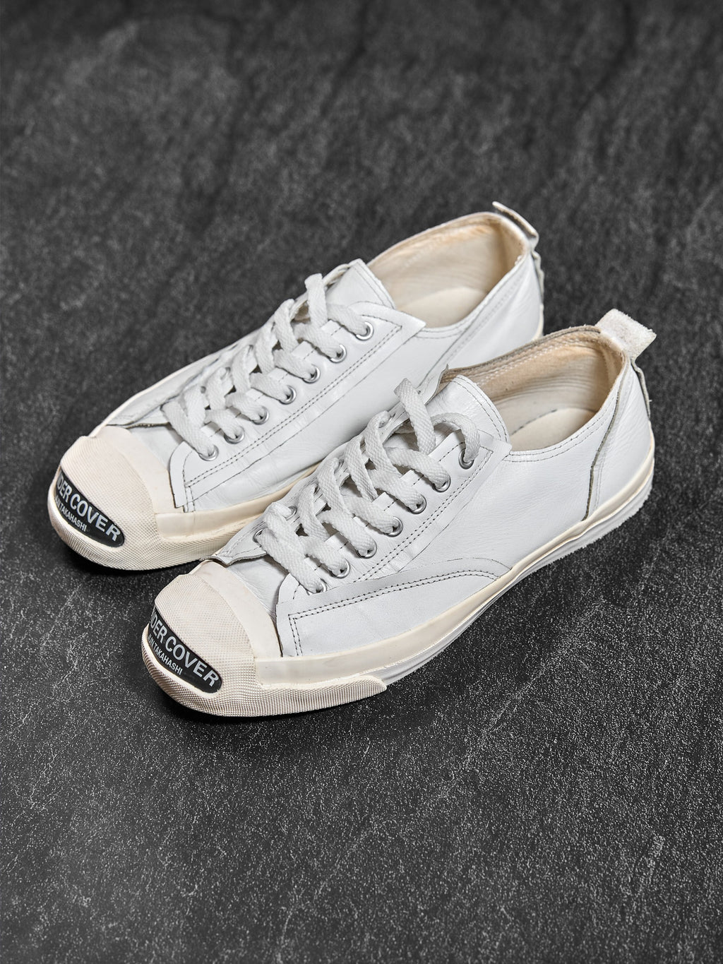 Undercover Leather Toe-Cap Sneakers White M (US 9)