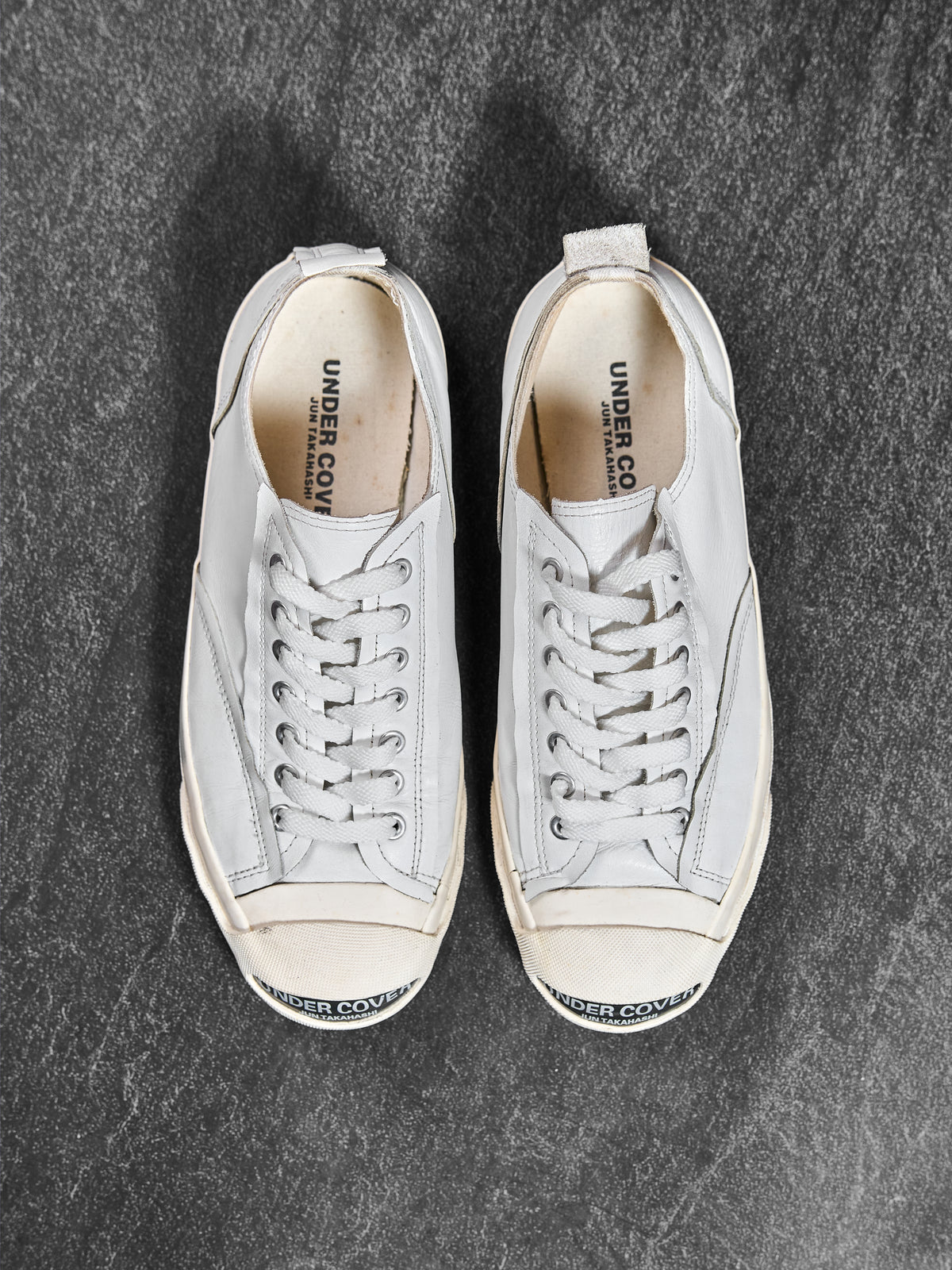 Undercover Leather Toe-Cap Sneakers White M (US 9)