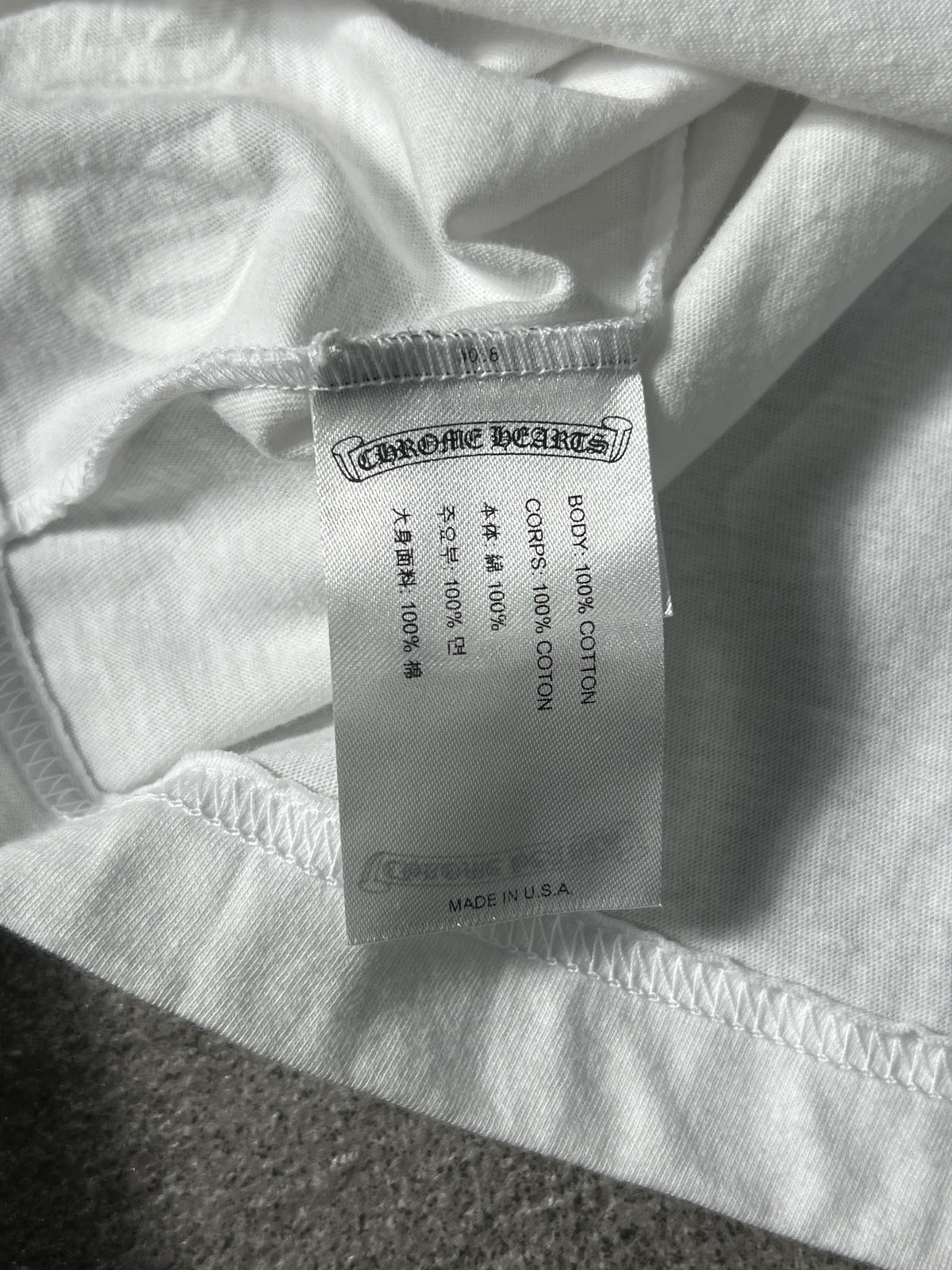 Chrome Hearts Osaka Pocket Tee White XL USA CH Logo