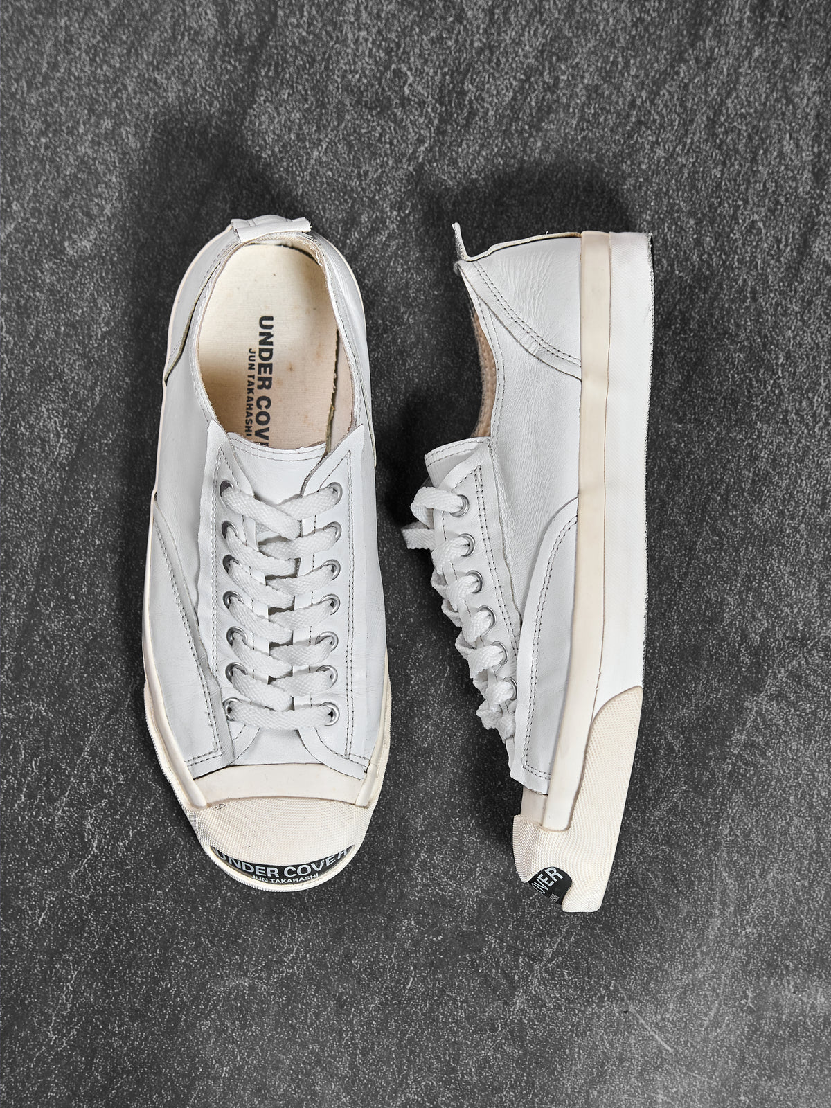 Undercover Leather Toe-Cap Sneakers White M (US 9)