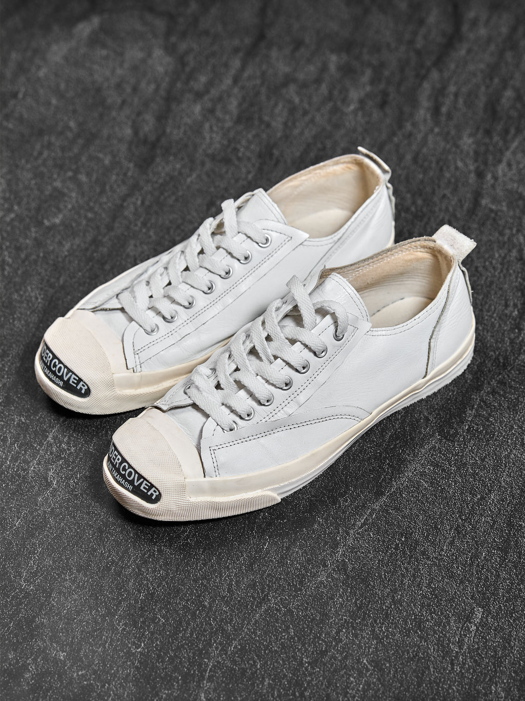 Undercover Leather Toe-Cap Sneakers White M (US 9)