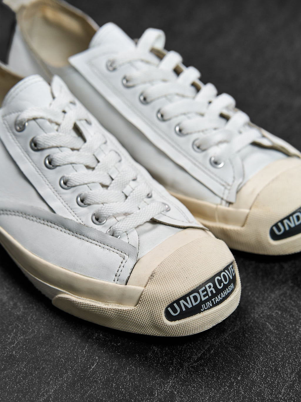 Undercover Leather Toe-Cap Sneakers White M (US 9)