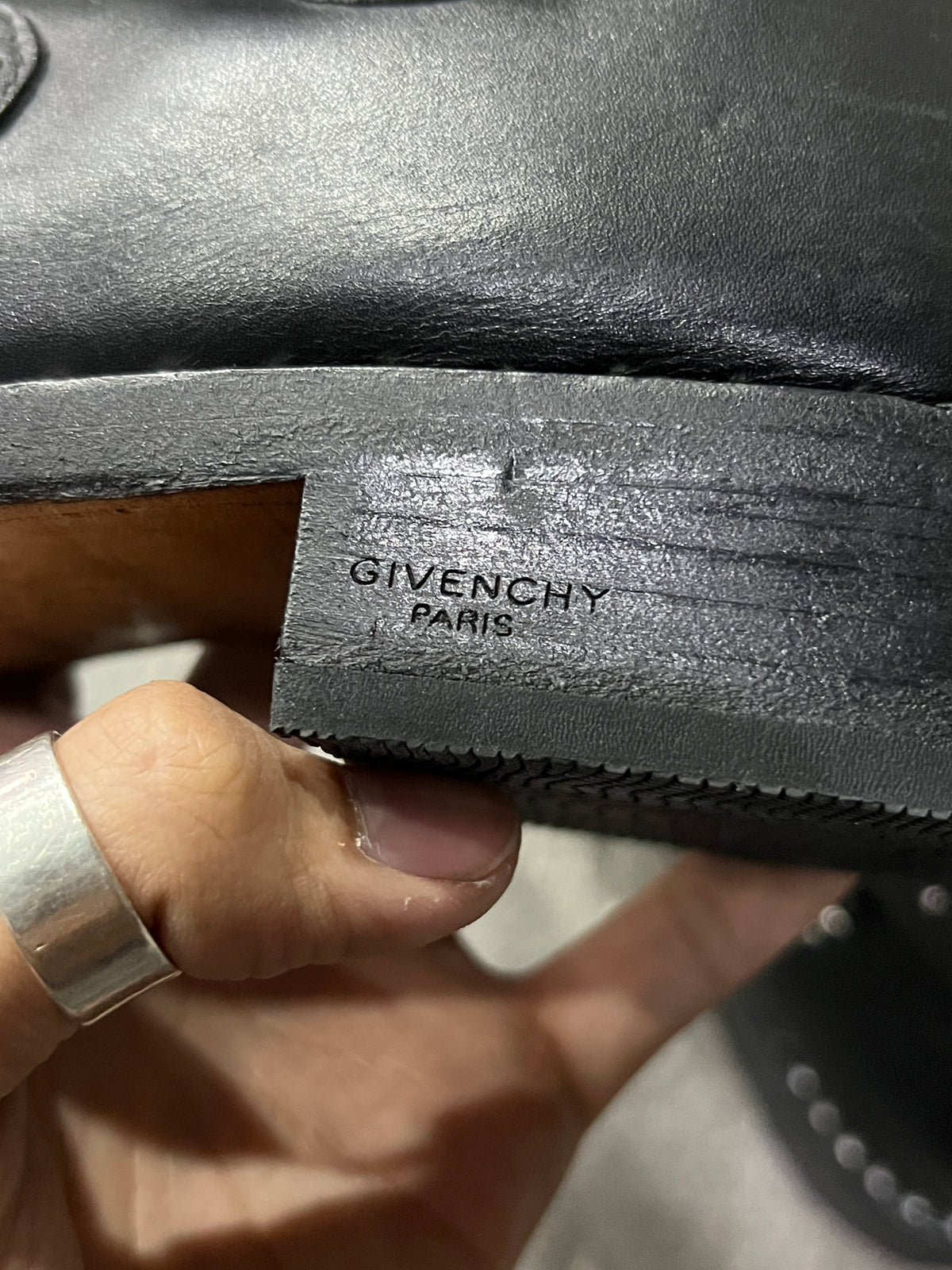 Givenchy Studded Multi-Buckle Harness Boots Black Leather EU 41