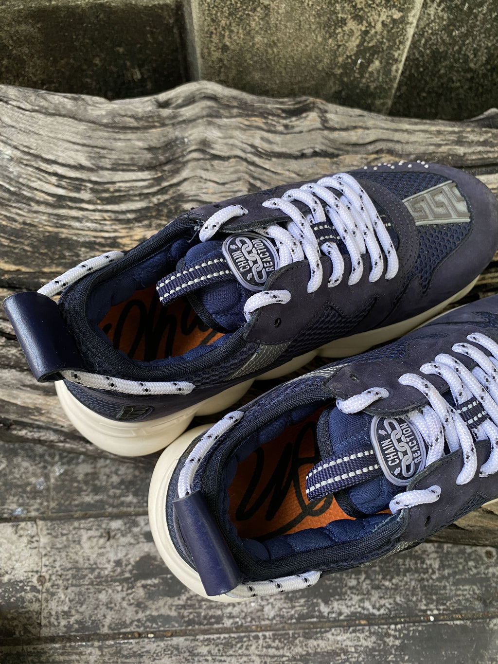 Versace Chain Reaction Navy Sneakers EU 40