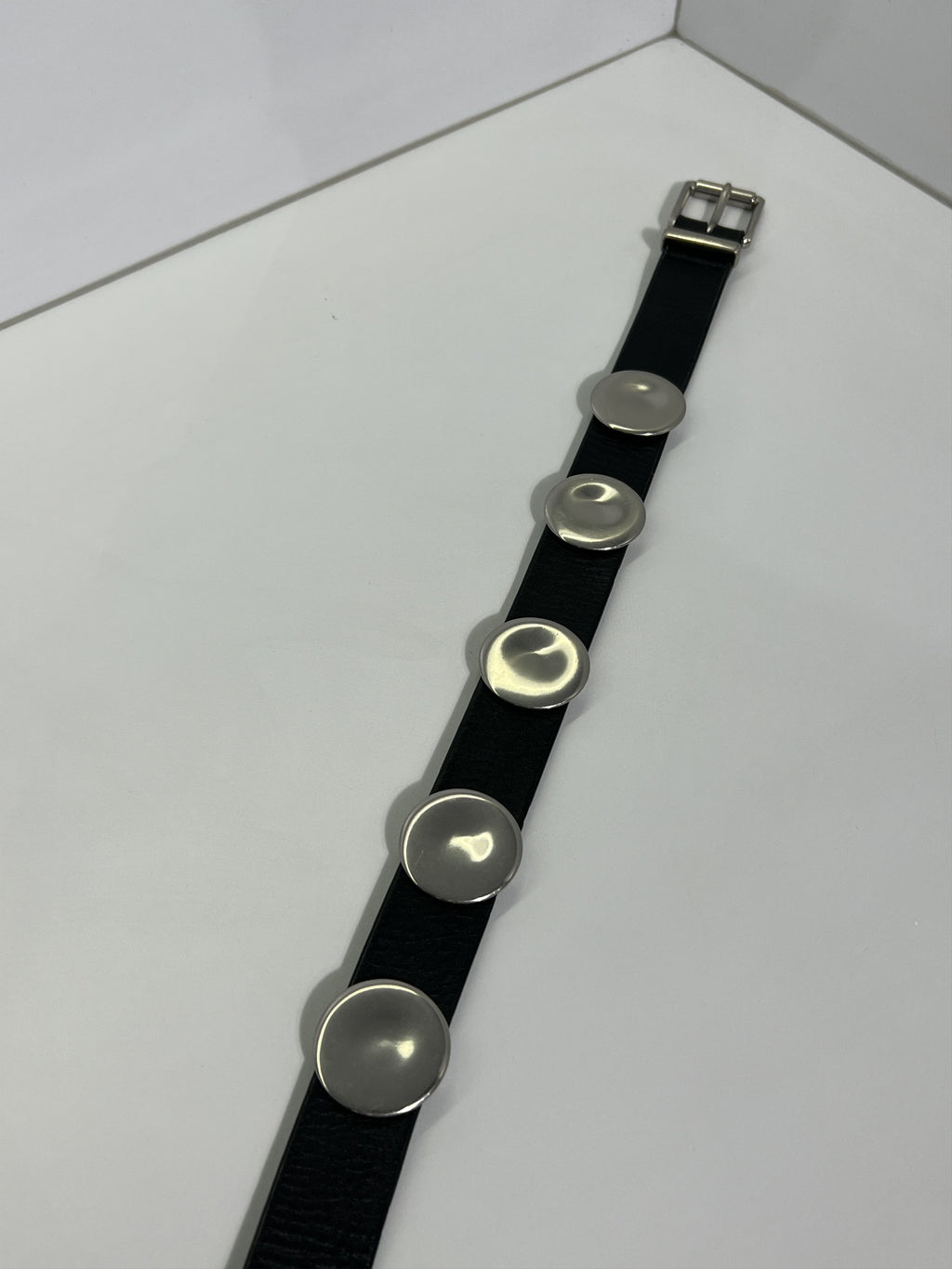 Bottega Veneta Studded Leather Belt Black 34inches / 85cm