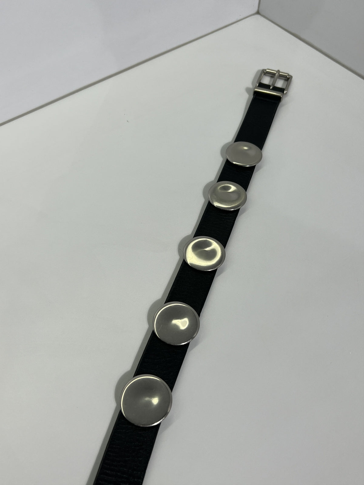 Bottega Veneta Studded Leather Belt Black 34inches / 85cm