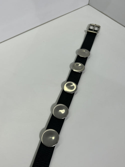 Bottega Veneta Studded Leather Belt Black 34inches / 85cm