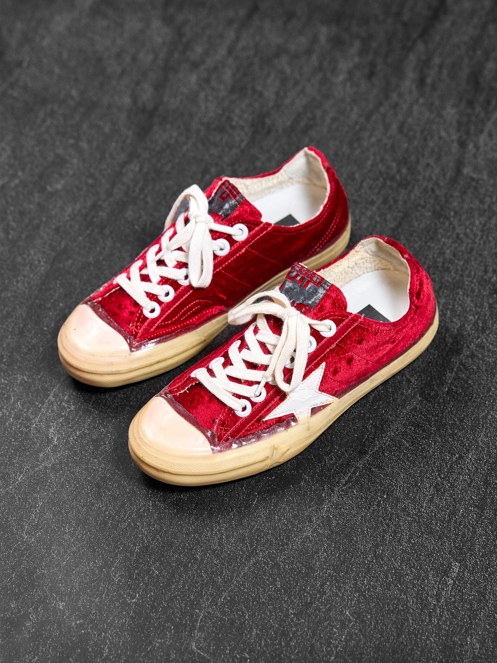 Golden Goose V-Star2 Red Velvet Low Top Size 36