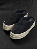Rick Owens DRKSHDW Puffer Slip-On Low Sneakers Black / Milk EU 44