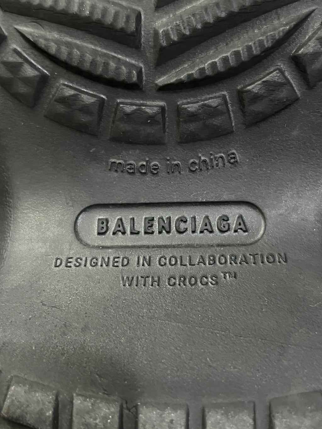 Balenciaga x Crocs Pouf Rain Boots Black Rubber EU 43