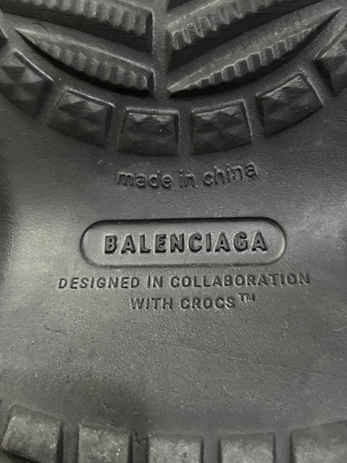 Balenciaga x Crocs Pouf Rain Boots Black Rubber EU 43