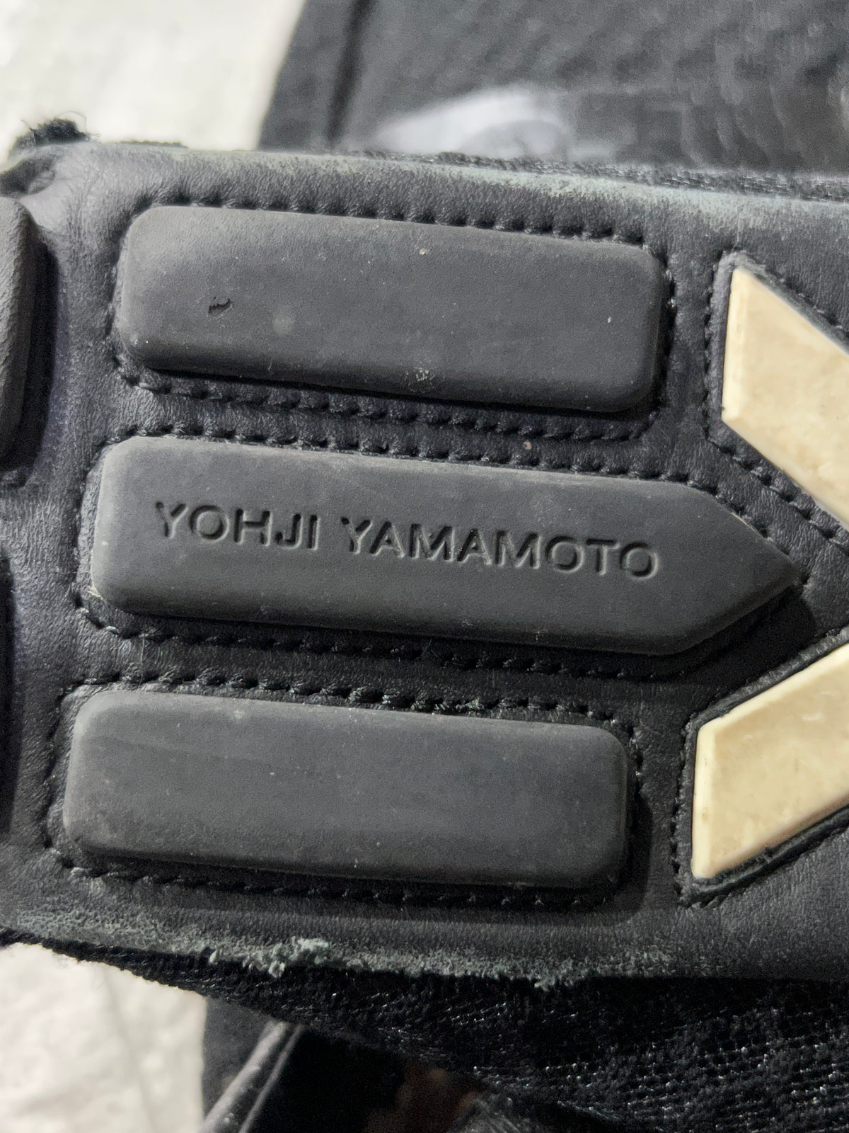 Y-3 Mesh Driving Loafers Black Perforated Leather UK 9