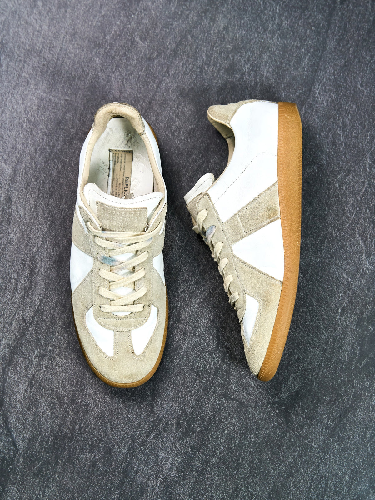 Maison Margiela Replica GATS Sneakers Gold / Beige EU 42