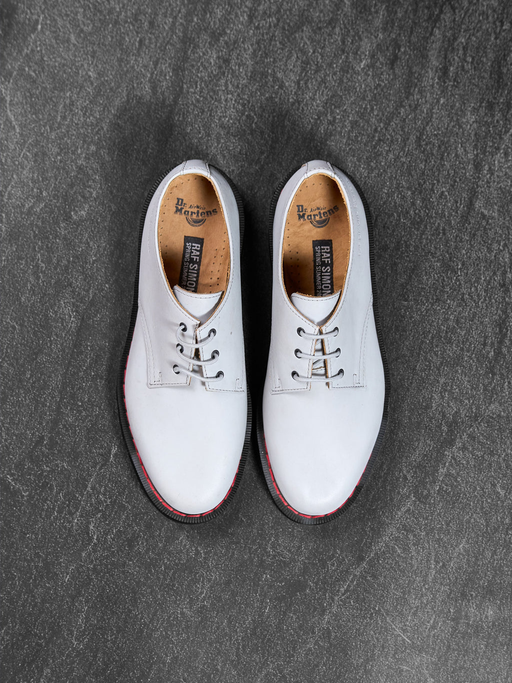 Raf Simons x Dr. Martens SS09 3-Eye Derby Shoes Bone UK 6.5
