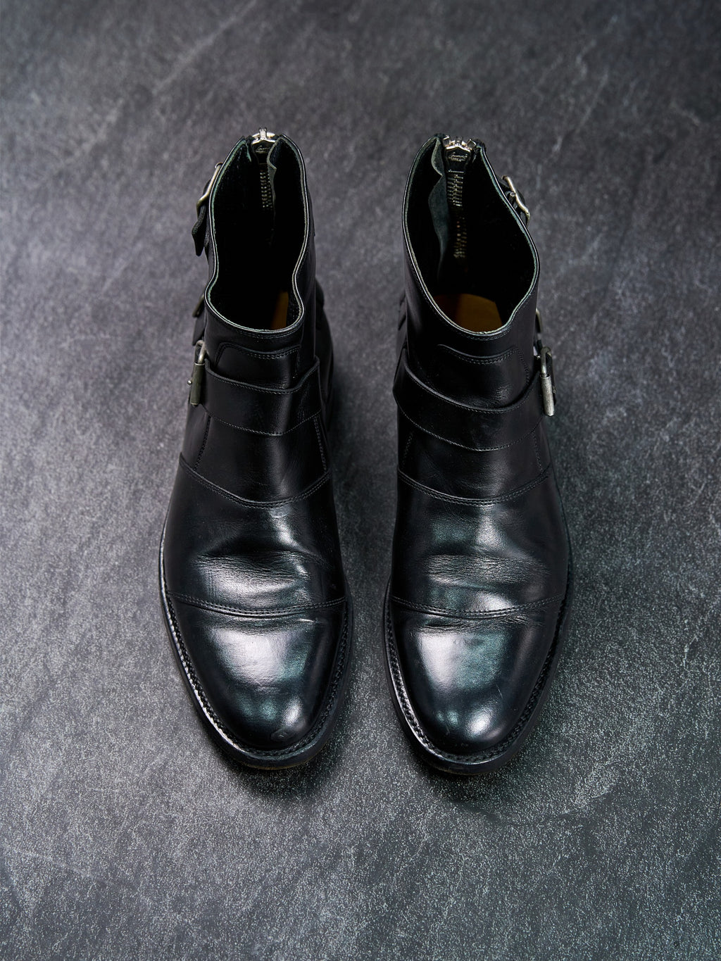 Balmain Black Leather Buckle Boots – Outofbounds BKK