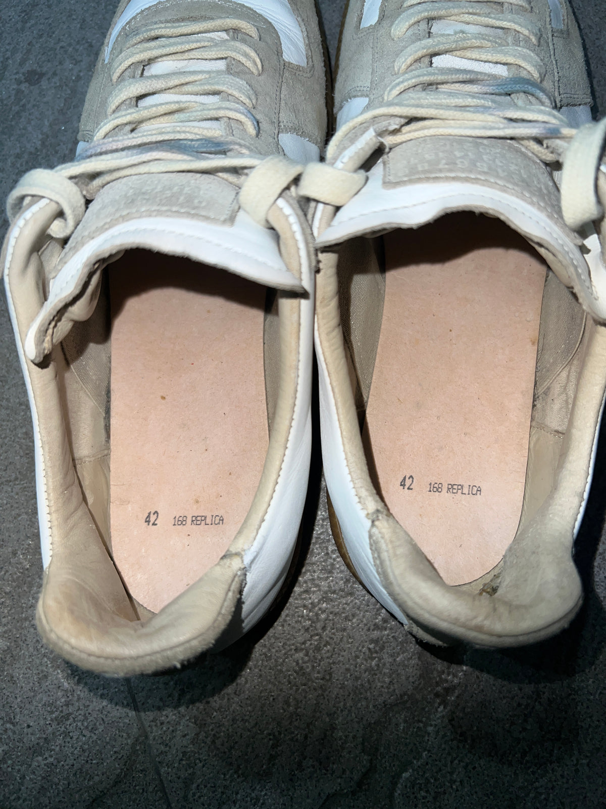 Maison Margiela Replica GATS Sneakers Gold / Beige EU 42