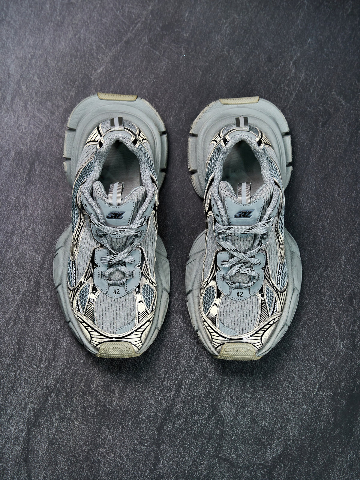 Balenciaga 3XL Sneakers Grey Mesh EU 42