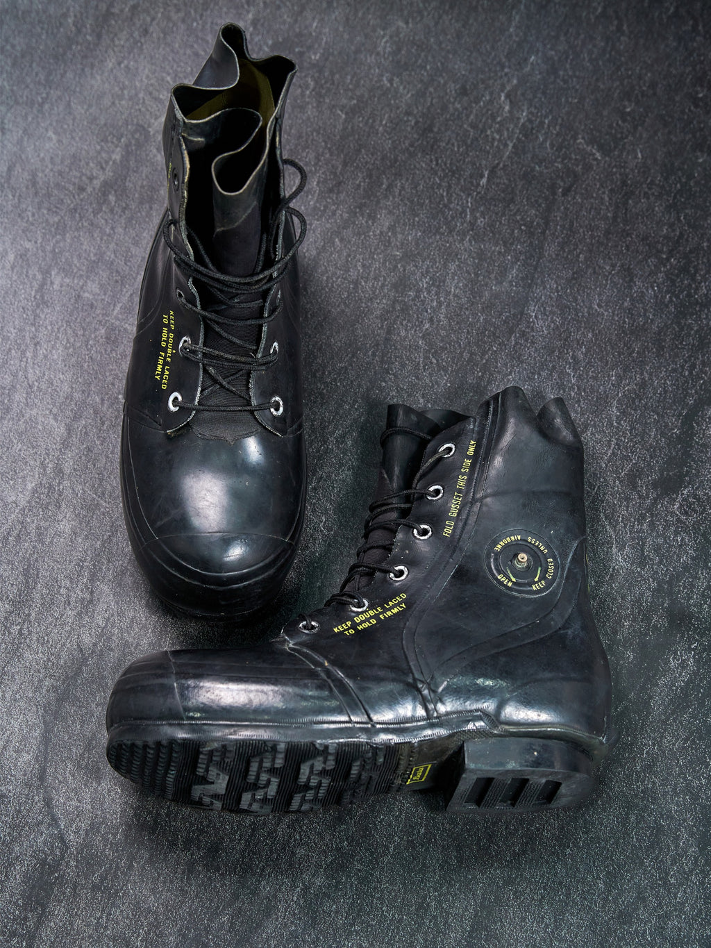 Bata Military Bunny Boots Black Rubber Extreme Cold Weather US 10R