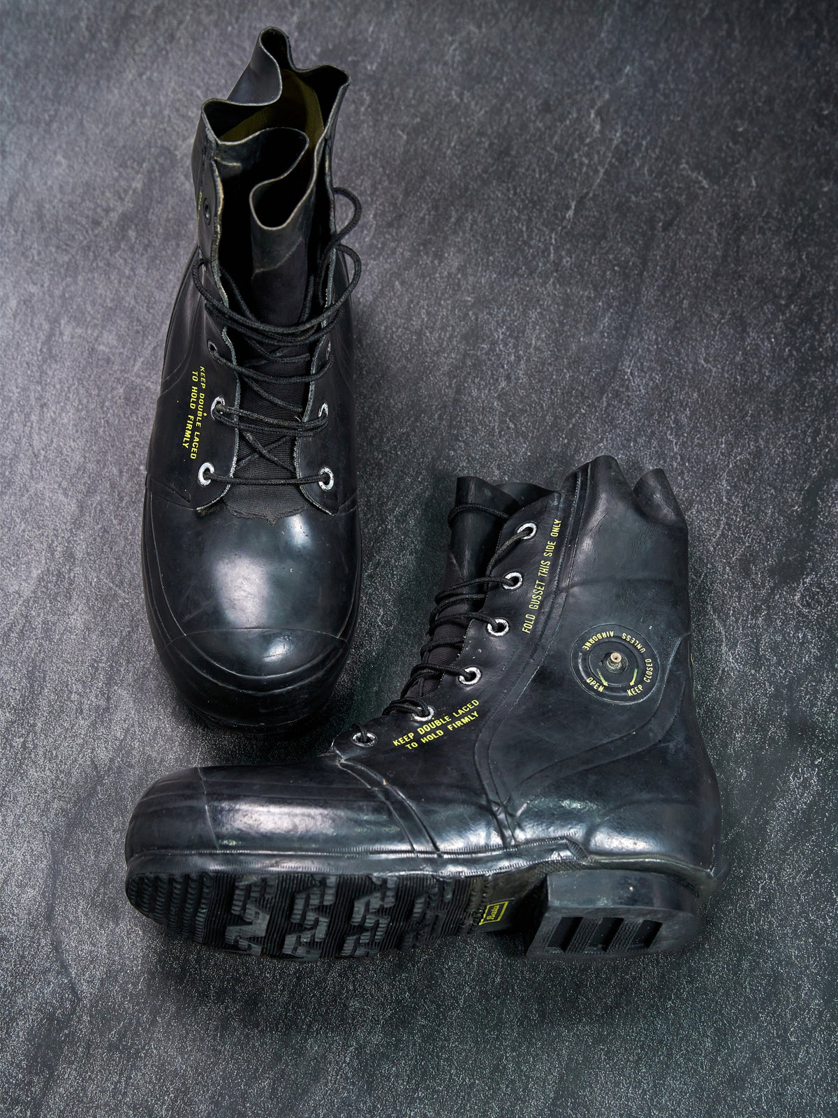 Bata Military Bunny Boots Black Rubber Extreme Cold Weather US 10R