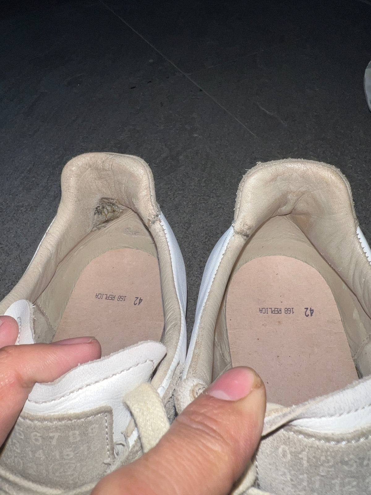 Maison Margiela Replica GATS Sneakers Gold / Beige EU 42