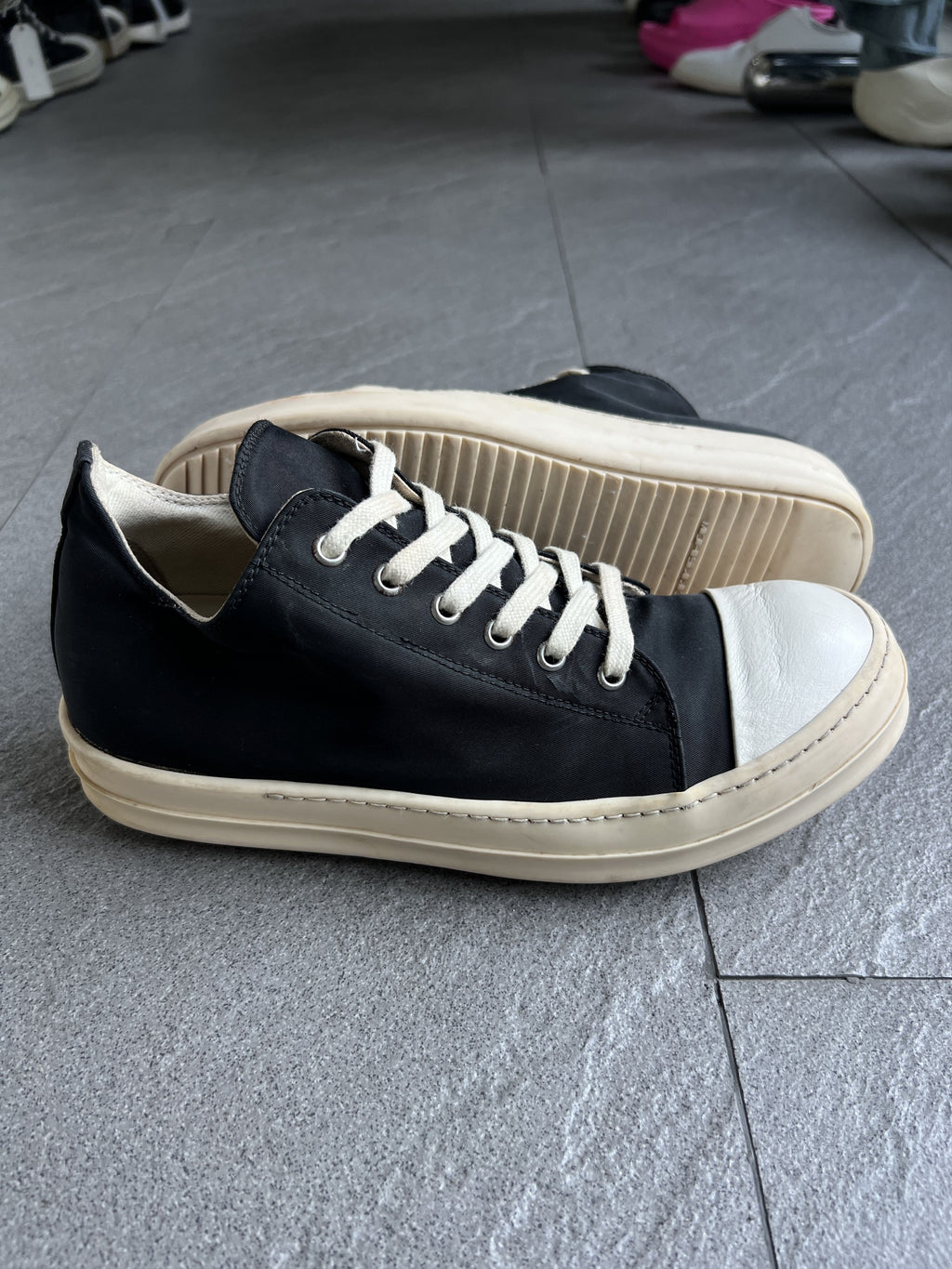 Rick Owens DRKSHDW Nylon Ramones Low Sneakers EU41.5