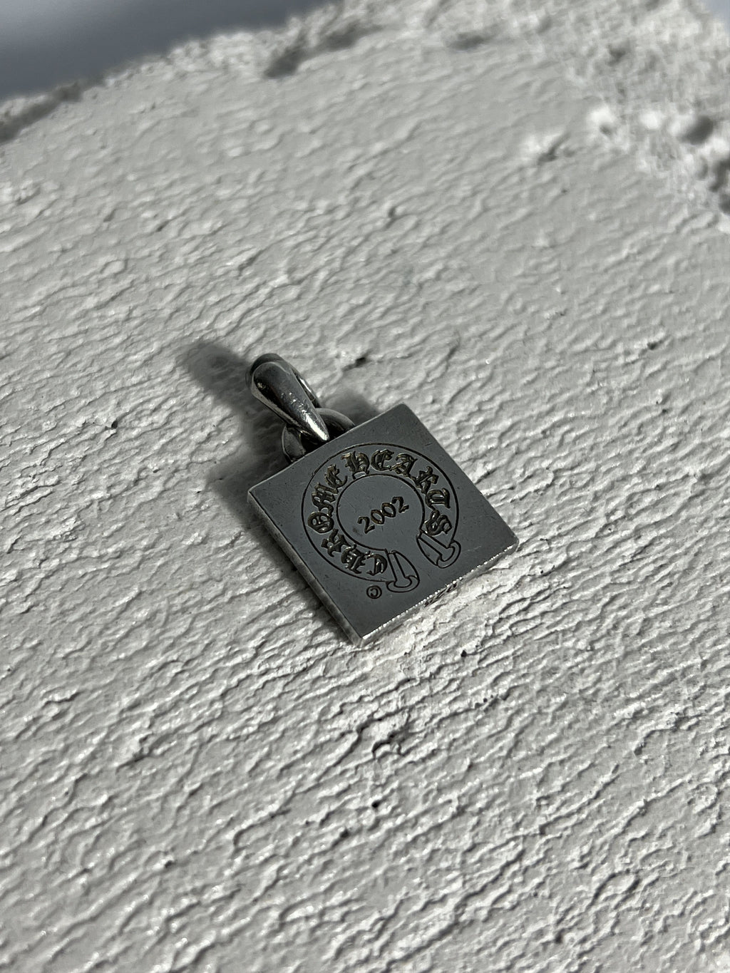 Chrome Hearts CH Square Pendant 2002 .925 Silver