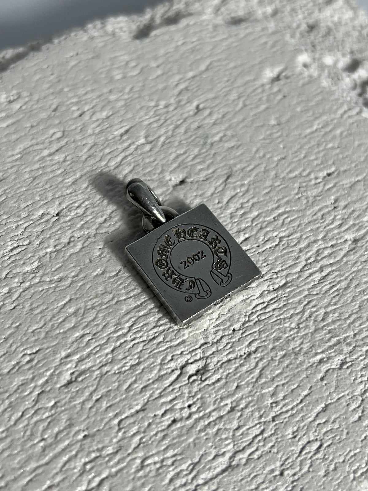 Chrome Hearts CH Square Pendant 2002 .925 Silver