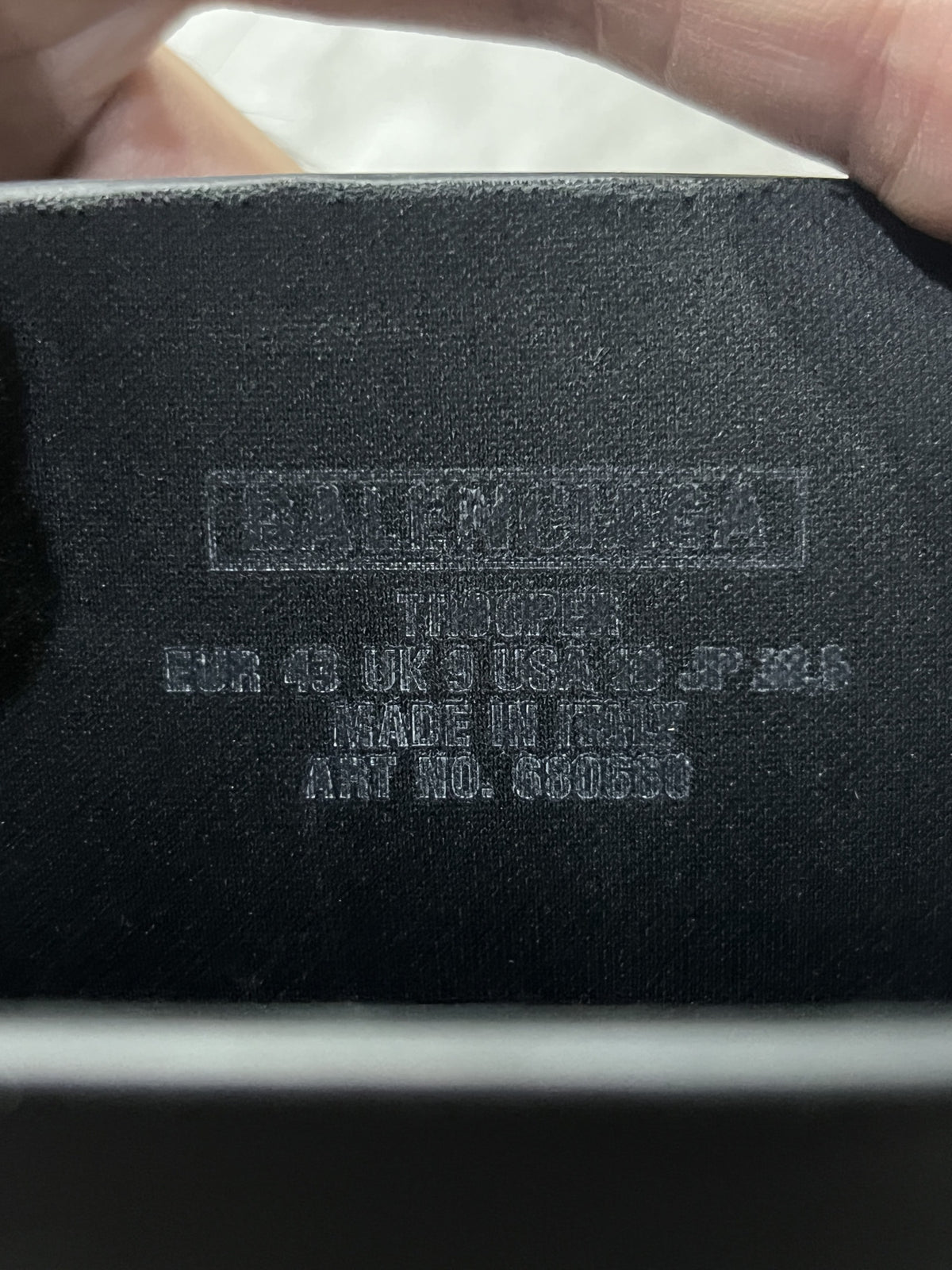 Balenciaga Trooper Rubber Ankle Boots Black Square Toe EU 43