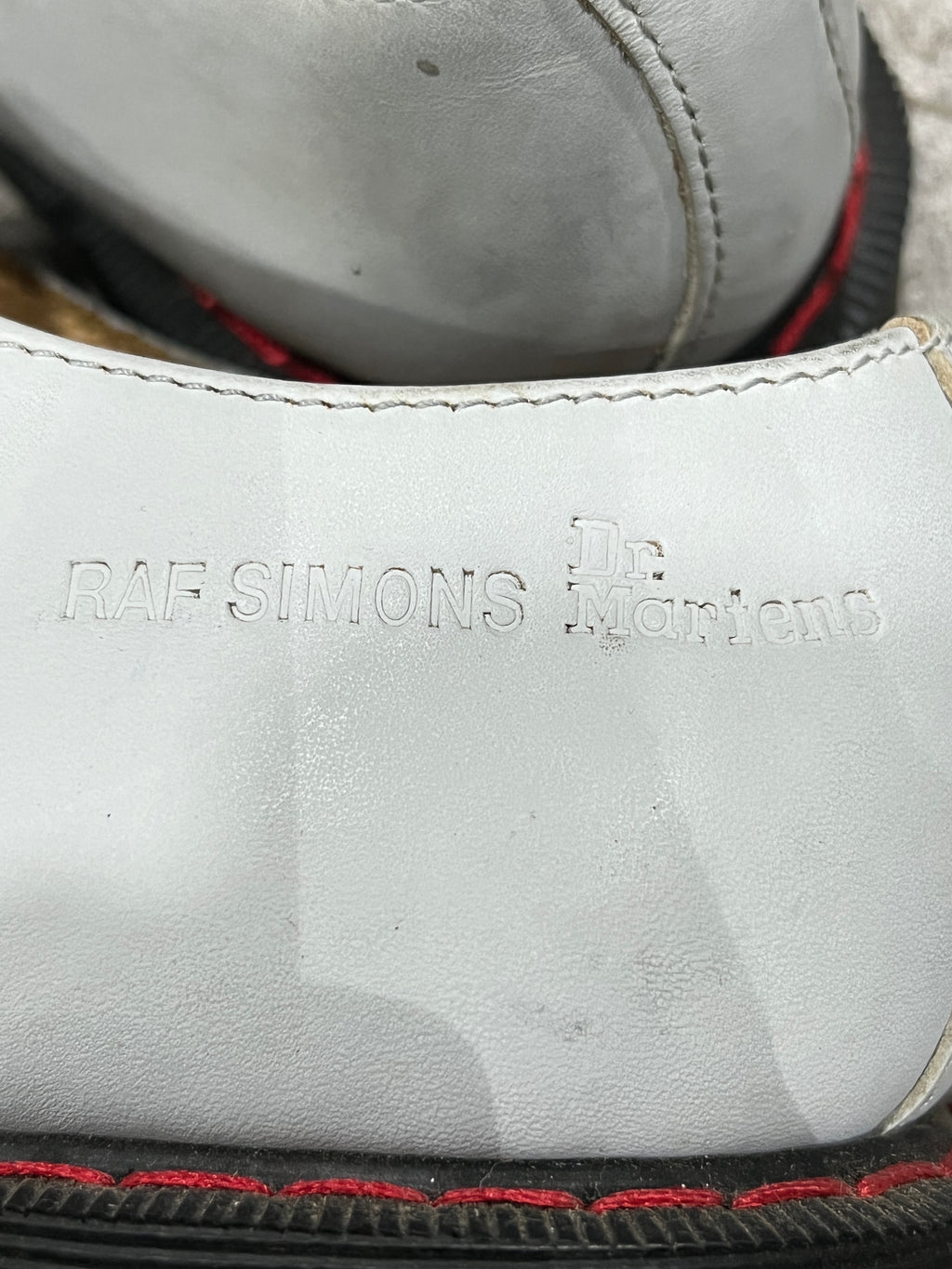Raf Simons x Dr. Martens SS09 3-Eye Derby Shoes Bone UK 6.5