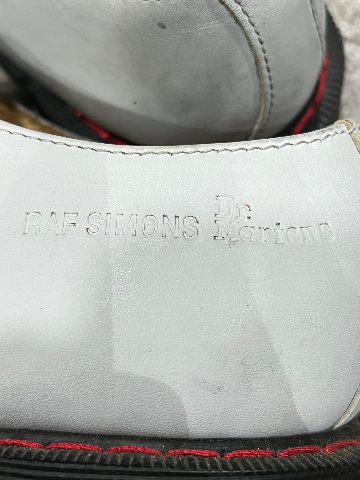 Raf Simons x Dr. Martens SS09 3-Eye Derby Shoes Bone UK 6.5
