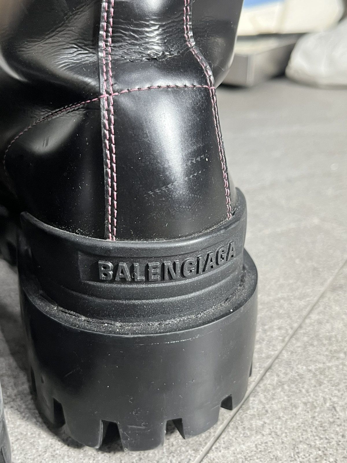Balenciaga Strike Lace Up Boots EU39