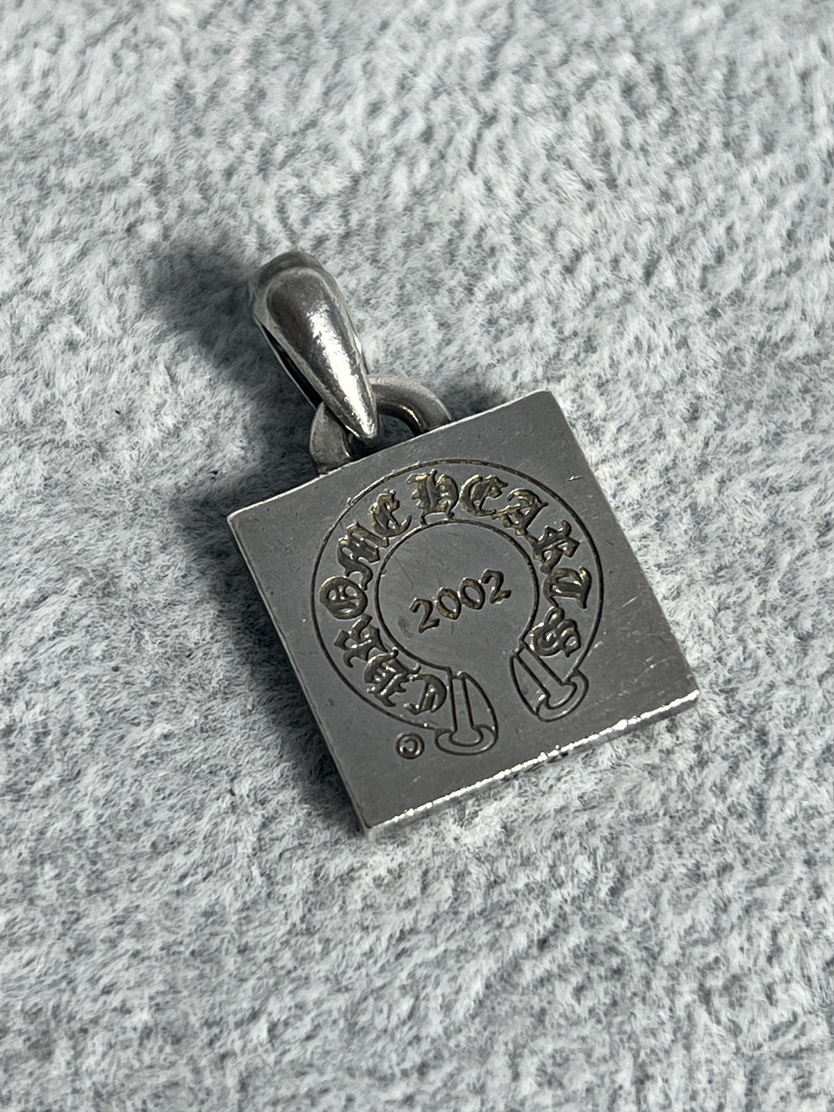 Chrome Hearts CH Square Pendant 2002 .925 Silver