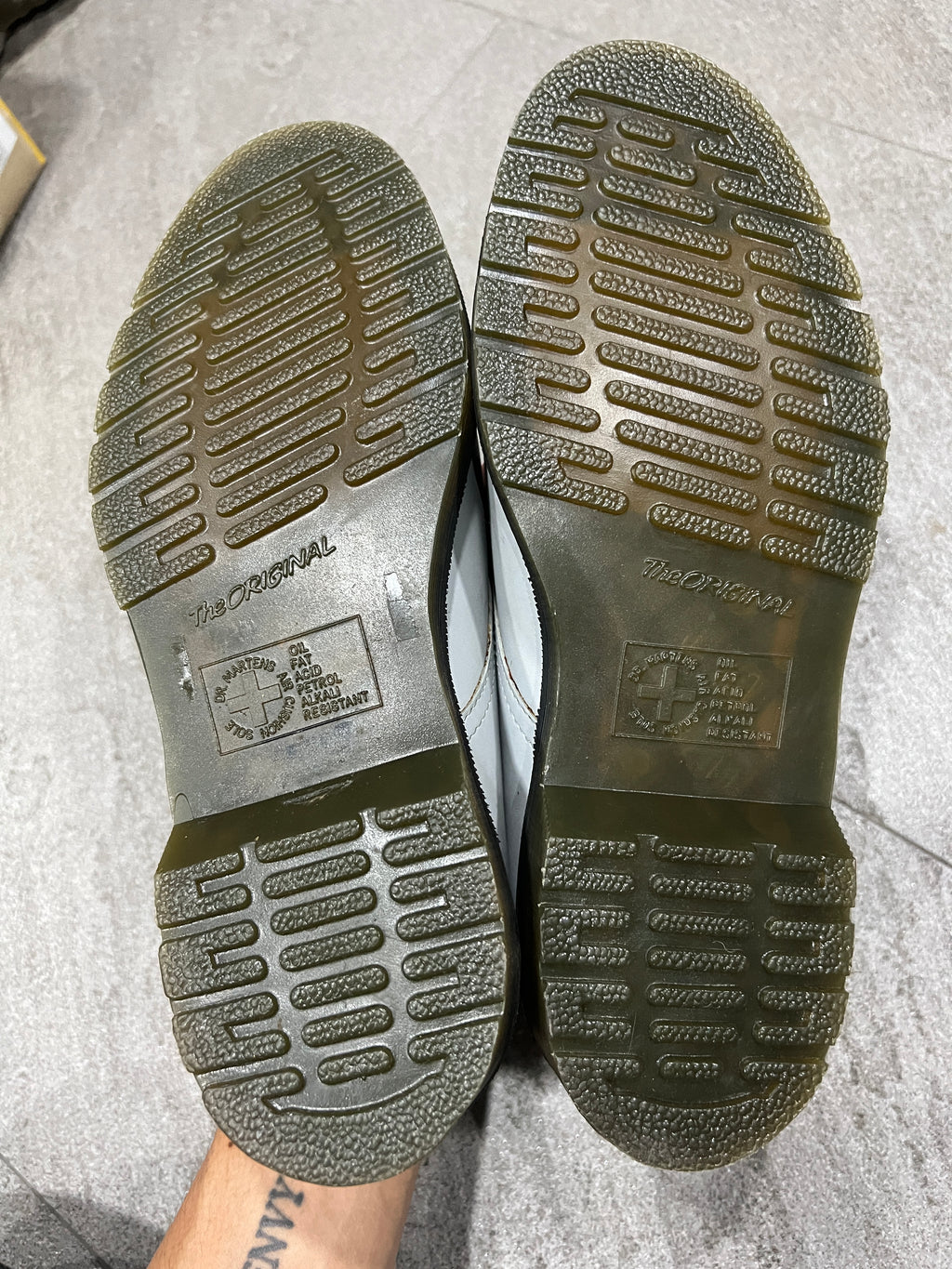Raf Simons x Dr. Martens SS09 3-Eye Derby Shoes Bone UK 6.5
