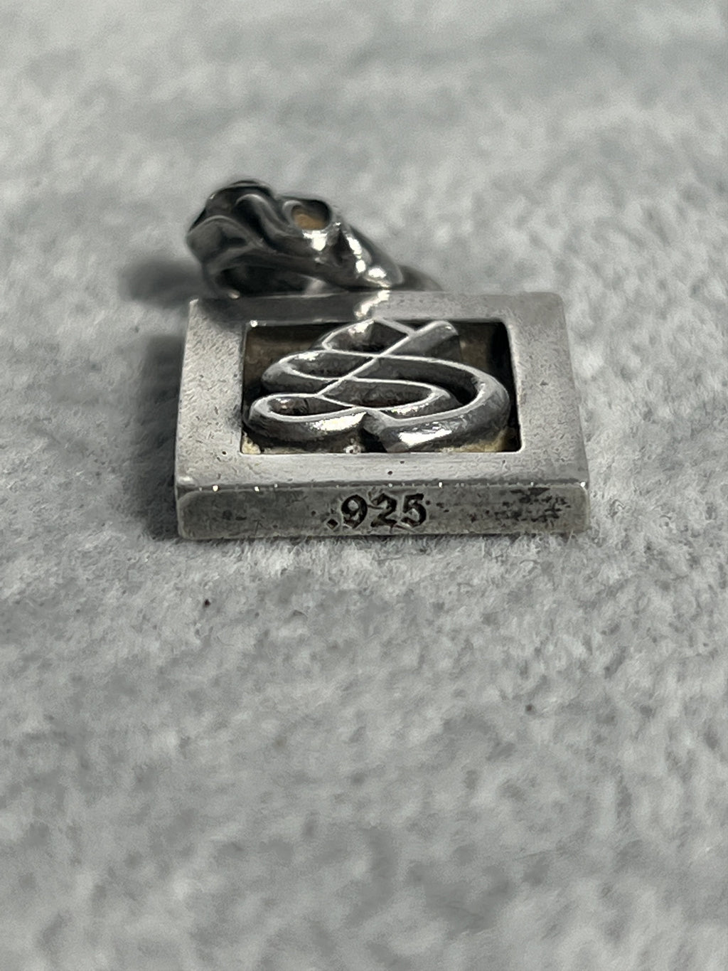 Chrome Hearts CH Square Pendant 2002 .925 Silver