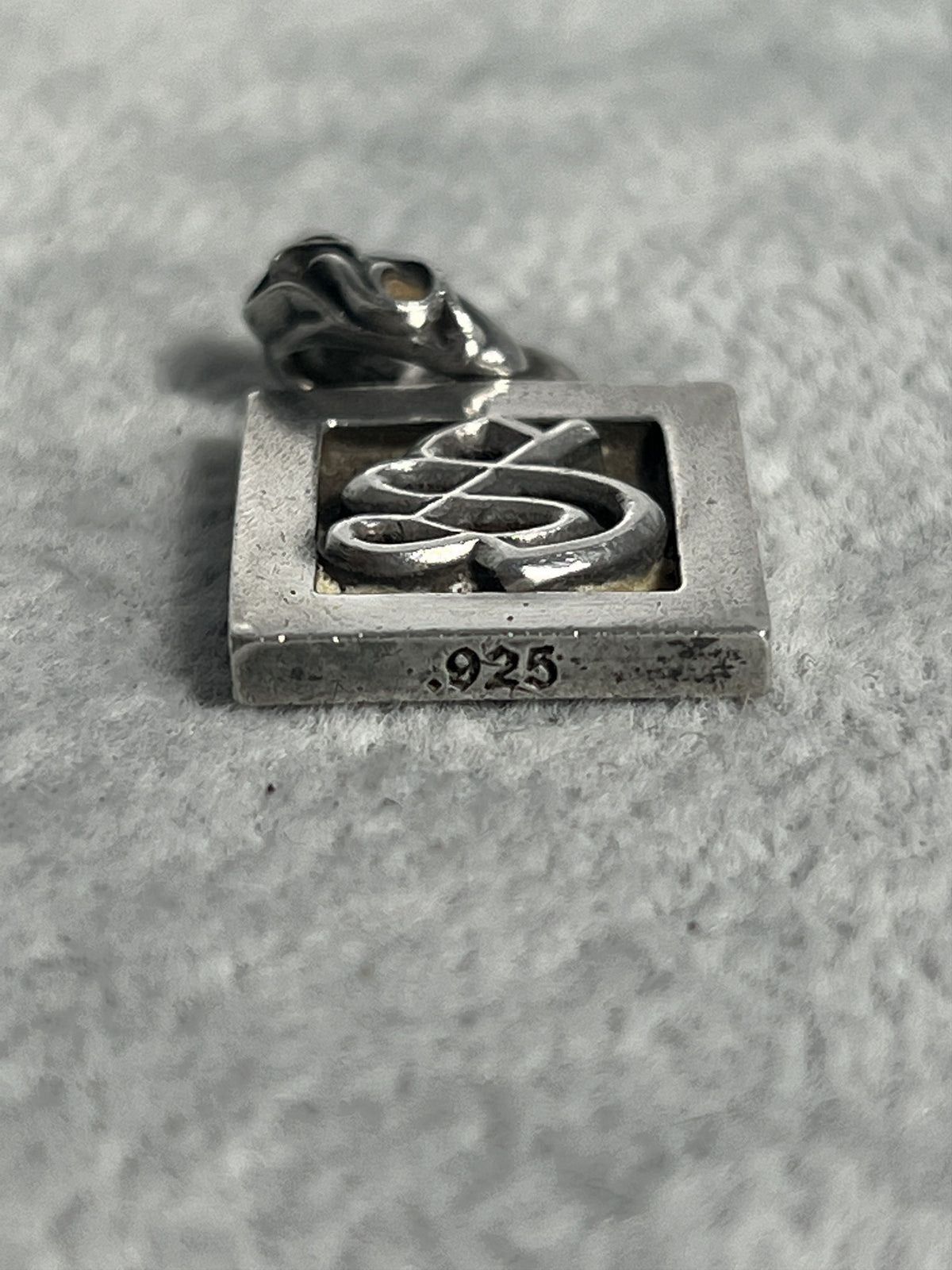 Chrome Hearts CH Square Pendant 2002 .925 Silver