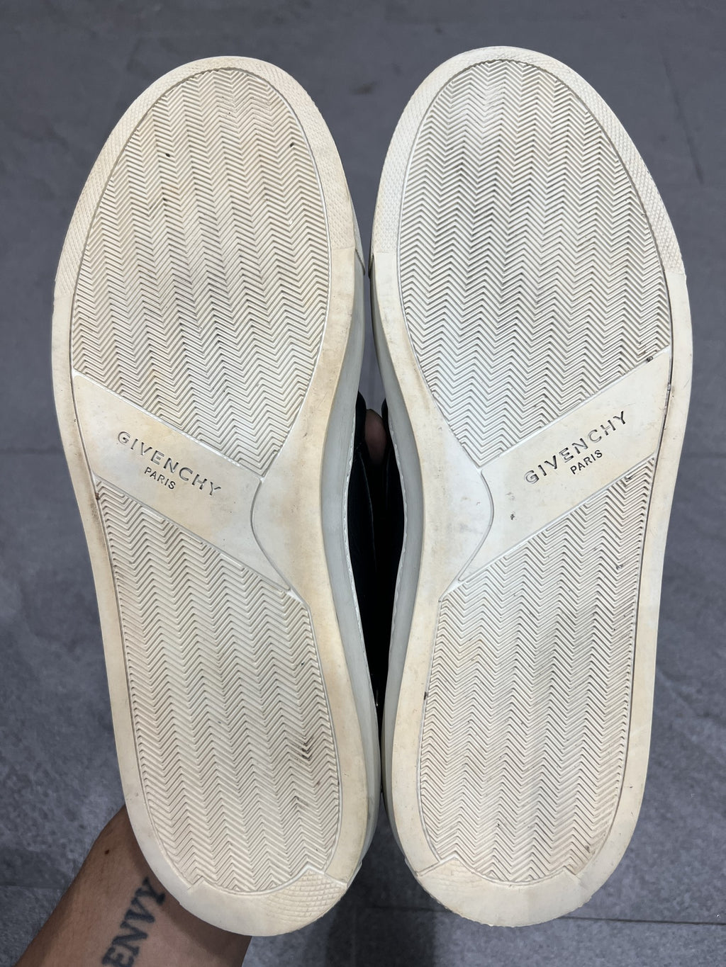 Givenchy Studded Buckle Slip-On Loafers Black Leather EU 40