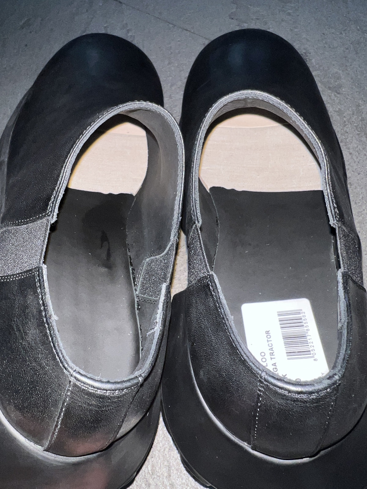 Rick Owens FW25 Slip-On Mega Tractor Boots Black Leather EU 40