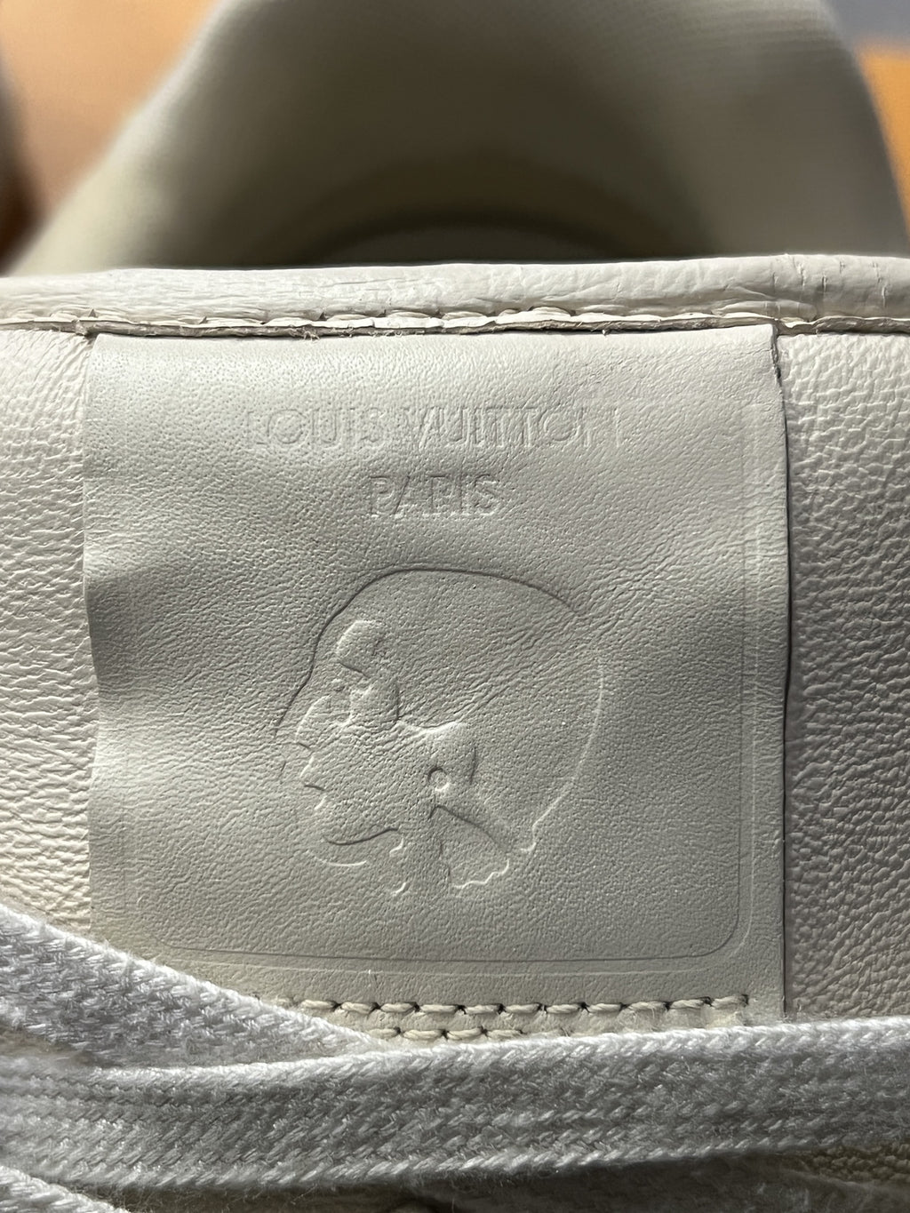 Louis Vuitton Run Away Sneakers Cream Leather Natural Cowhide Trim US 5