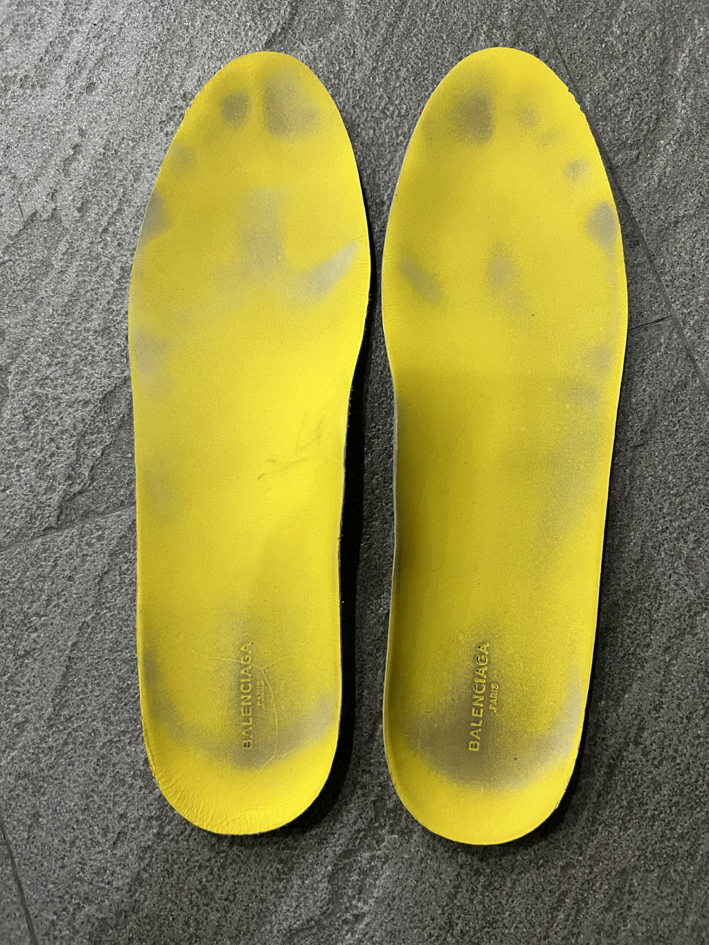 Balenciaga Arena High Top Sneakers Yellow Creased Leather EU 43