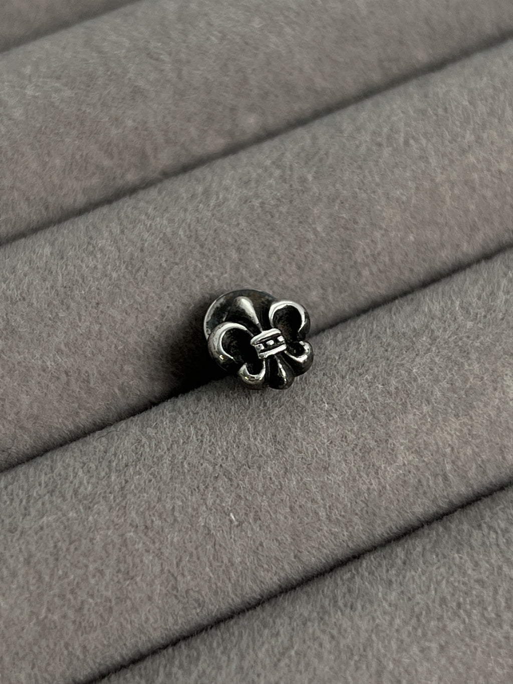Chrome Hearts Fleur De Lis Stud Earring 925 Silver
