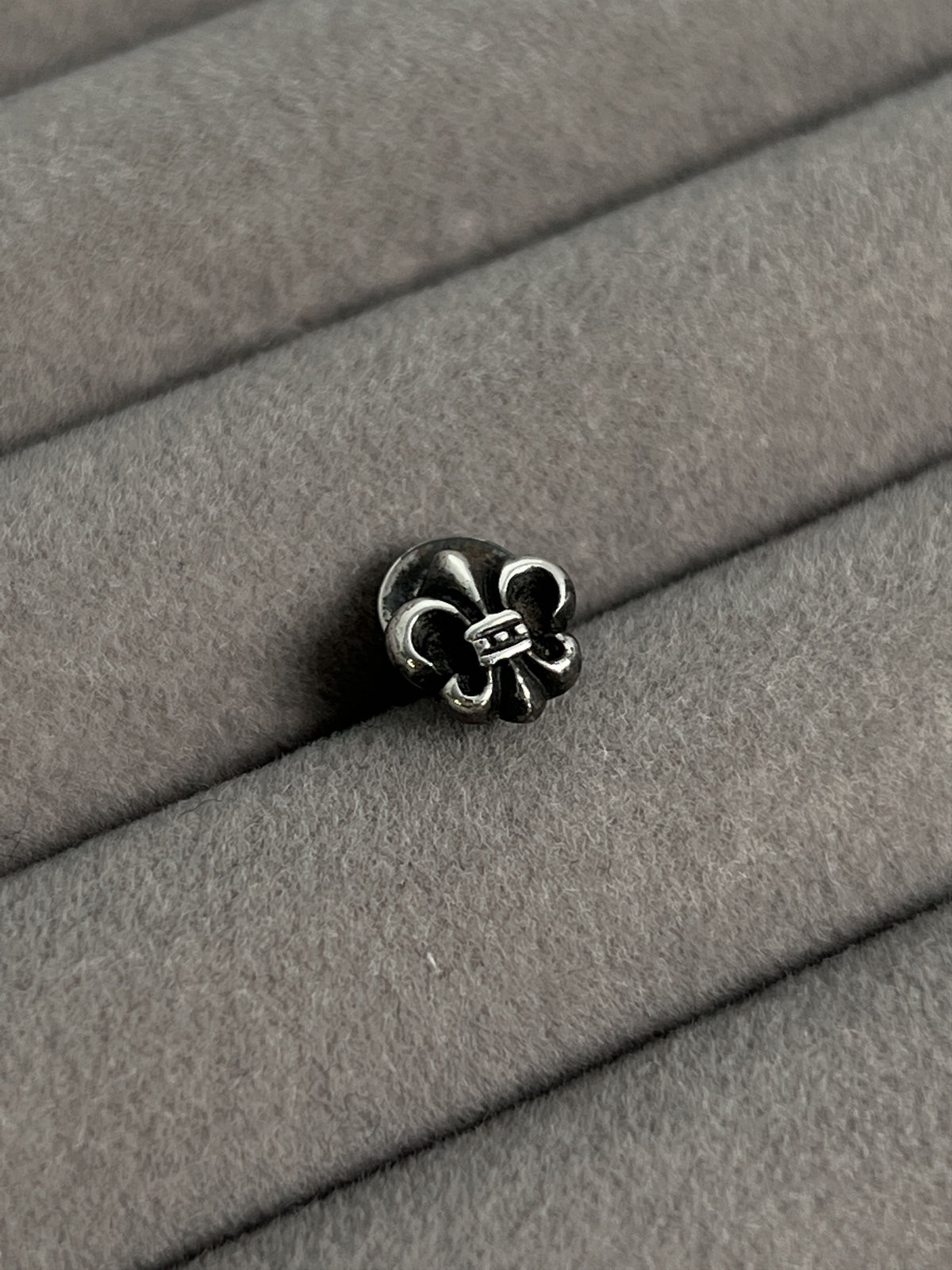 Chrome Hearts Fleur De Lis Stud Earring 925 Silver