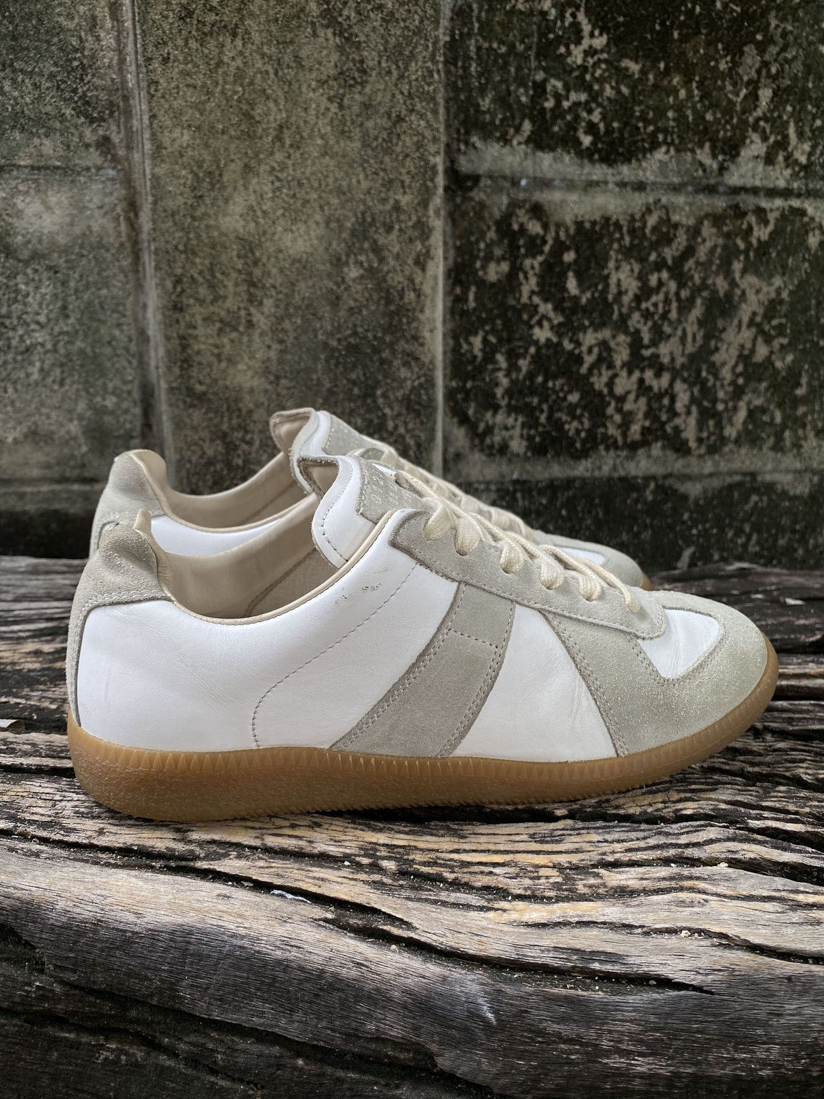 Maison Margiela Replica White Grey Gum Sneakers EU37