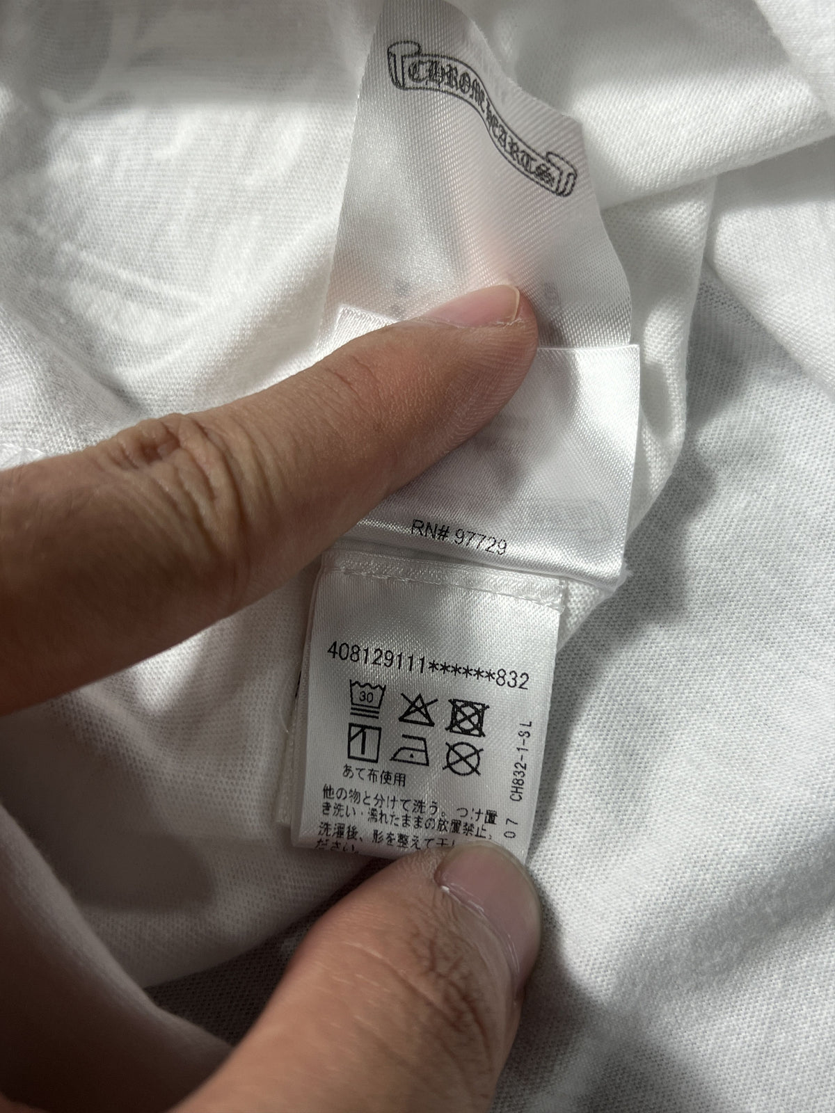 Chrome Hearts Osaka Pocket Tee White Size XXL