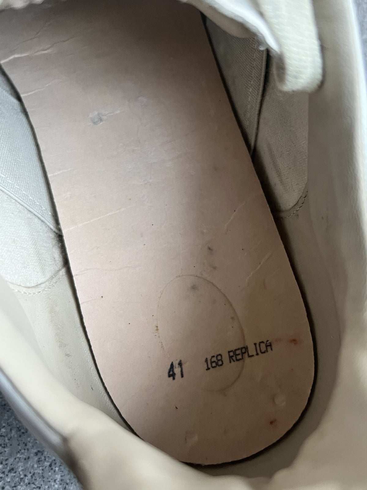 Maison Margiela Replica GAT White Grey Sneakers 41