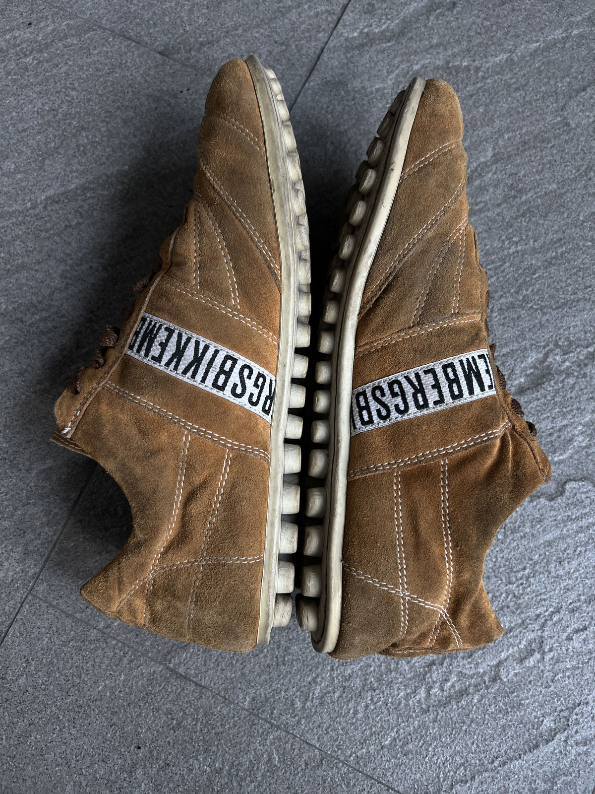 Dirk Bikkembergs Suede Soccer Sneakers Brown EU39