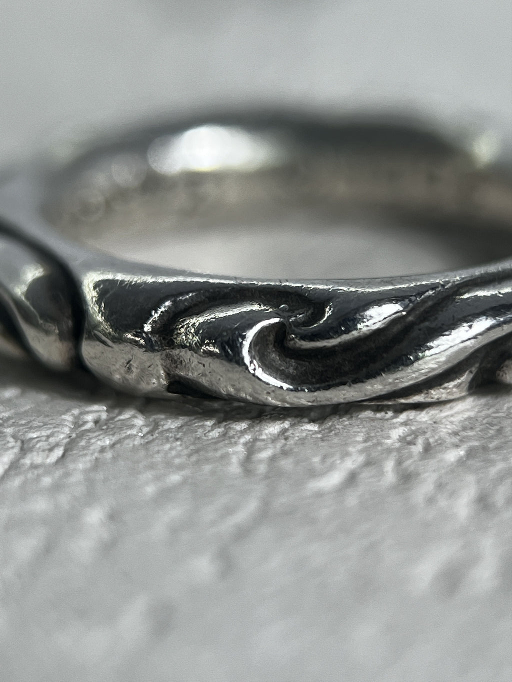 Chrome Hearts Scroll Band Ring Silver US6.5 JP13