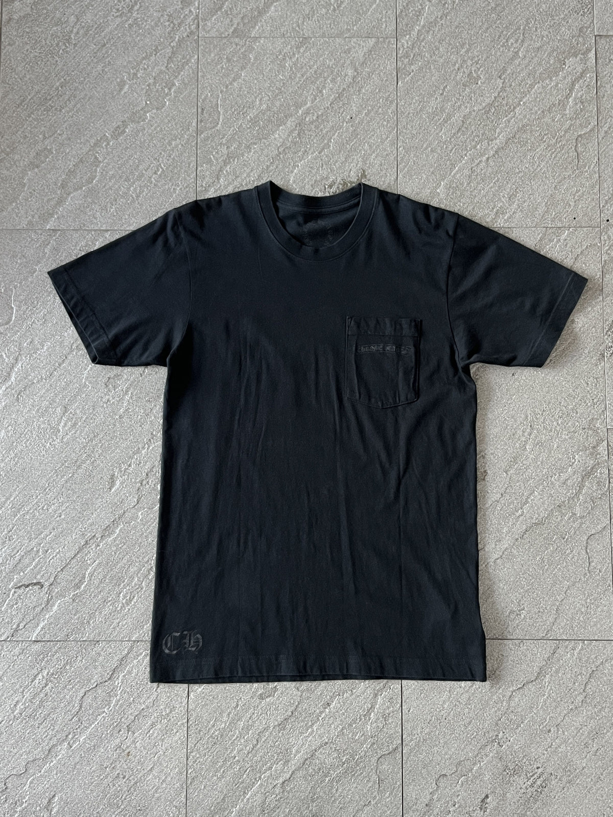 Chrome Hearts Orange Cross Pocket Tee Black Medium
