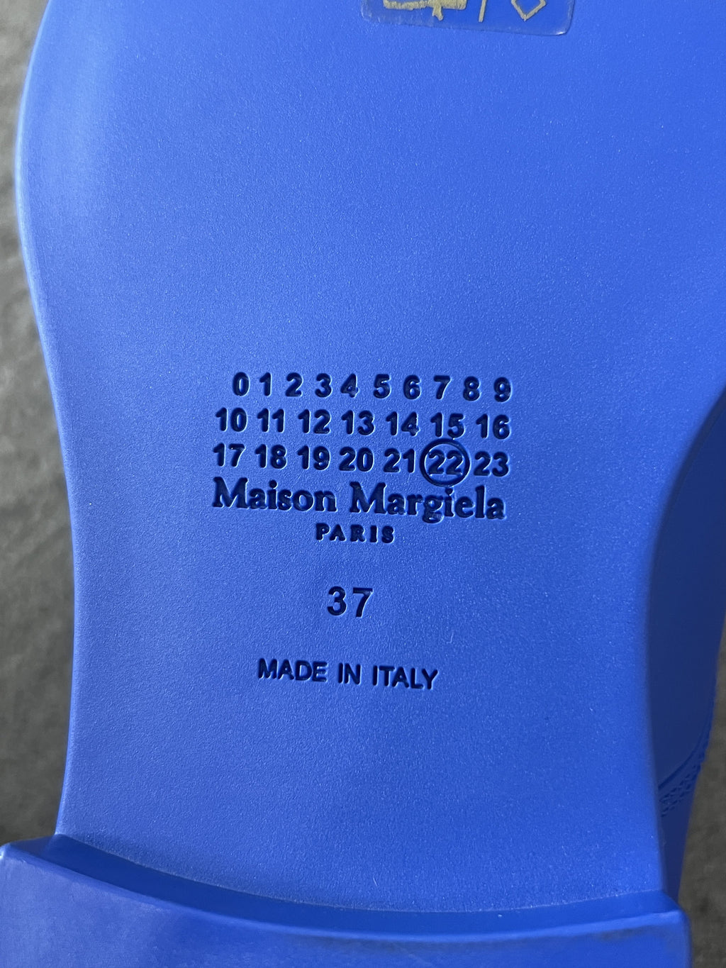 Maison Margiela Tabi Lace Up Shoes Blue EU37 New