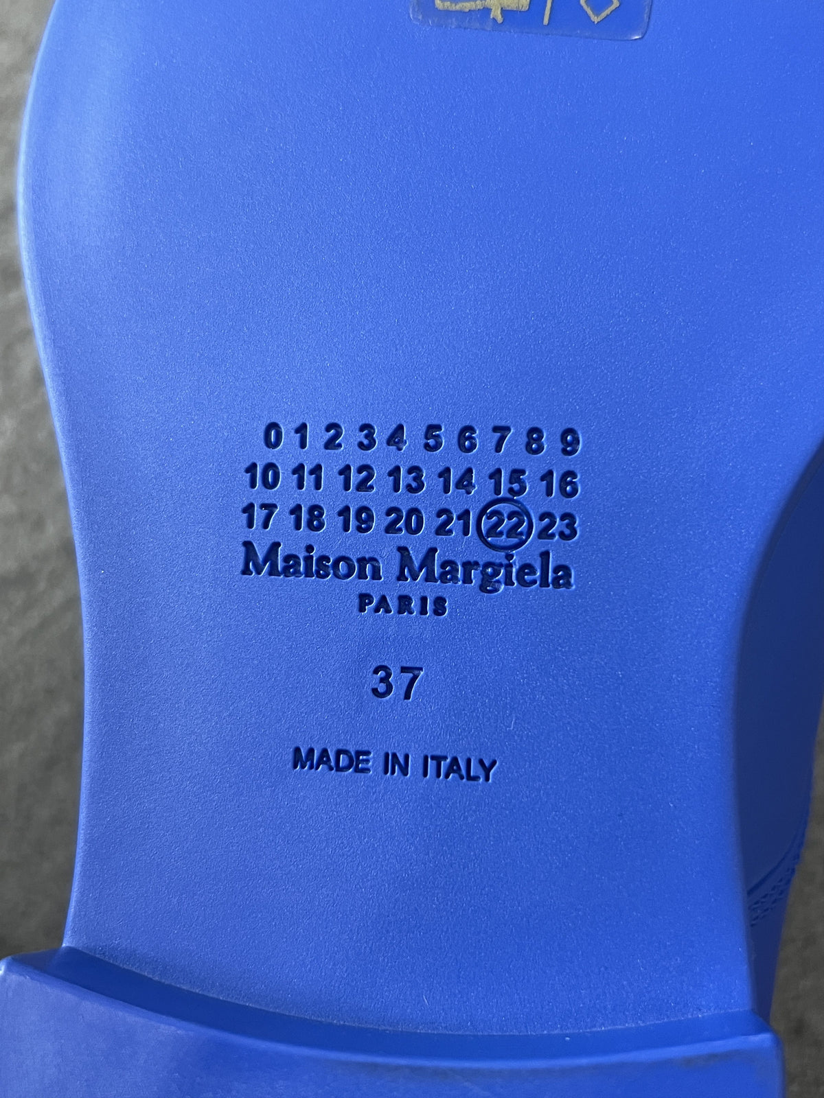 Maison Margiela Tabi Lace Up Shoes Blue EU37 New