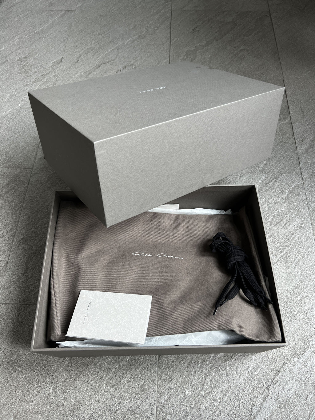 Rick Owens Ramones Low Sneakers Black Milk EU43 New w/ Box
